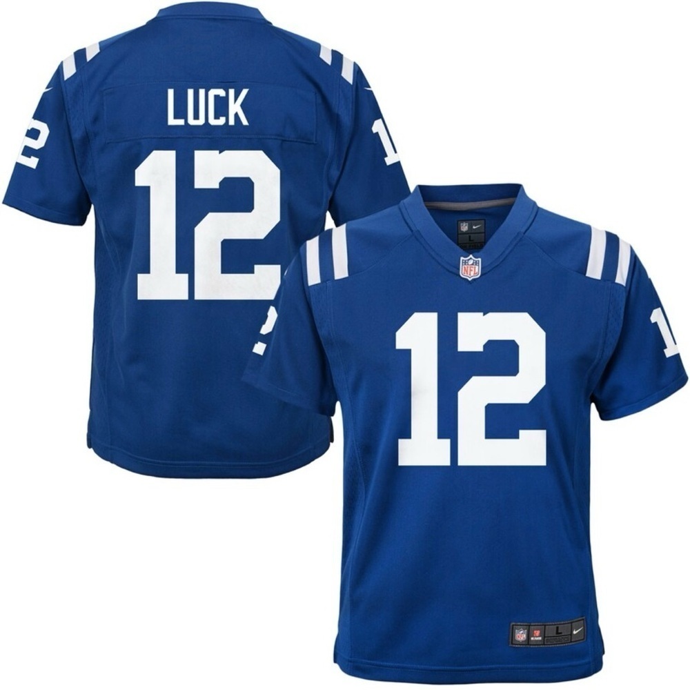 Youth Indianapolis Colts Andrew Luck Nike Royal Color Rush Game Jersey in Medium